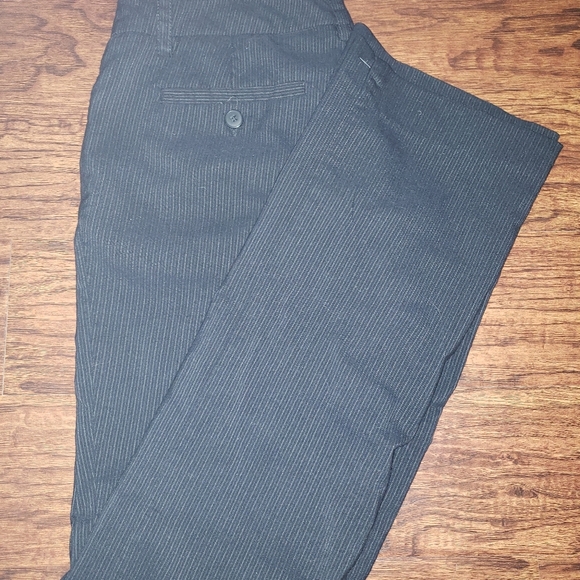 Navy Blue Pinstripe Pants - Picture 1 of 1